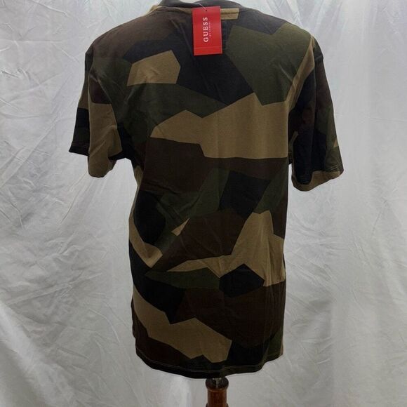NWT GUESS Anderson Fashion Crew Camo t shirt Sz M camouflage - Picture 4 of 6